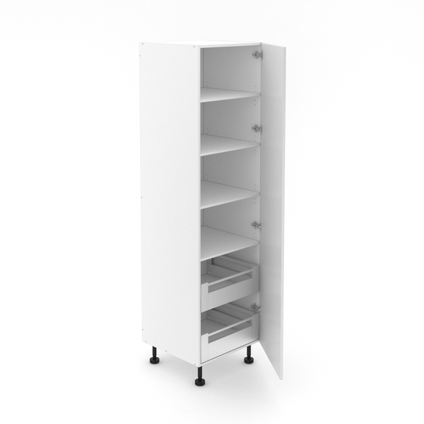 1 Door Pantry Cabinet with 2 Inner Drawer - Shadowline