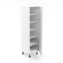 1 Door Pantry Cabinet with 2 Inner Drawer - Poly