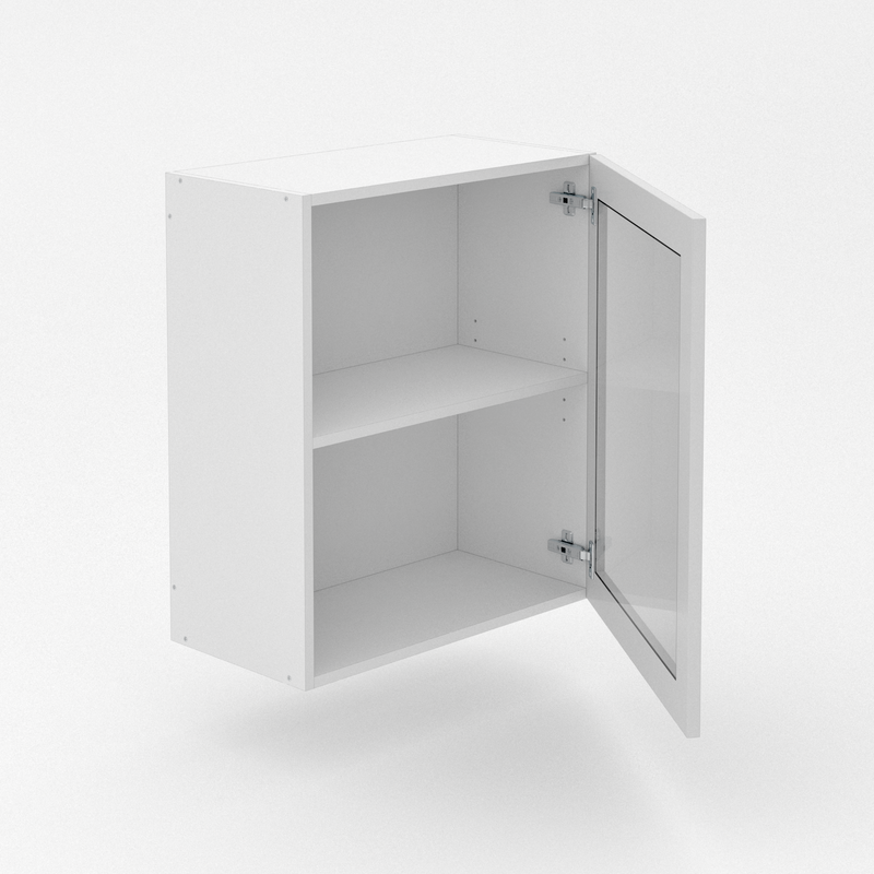 1 Door Top Cabinet with Glass - Poly