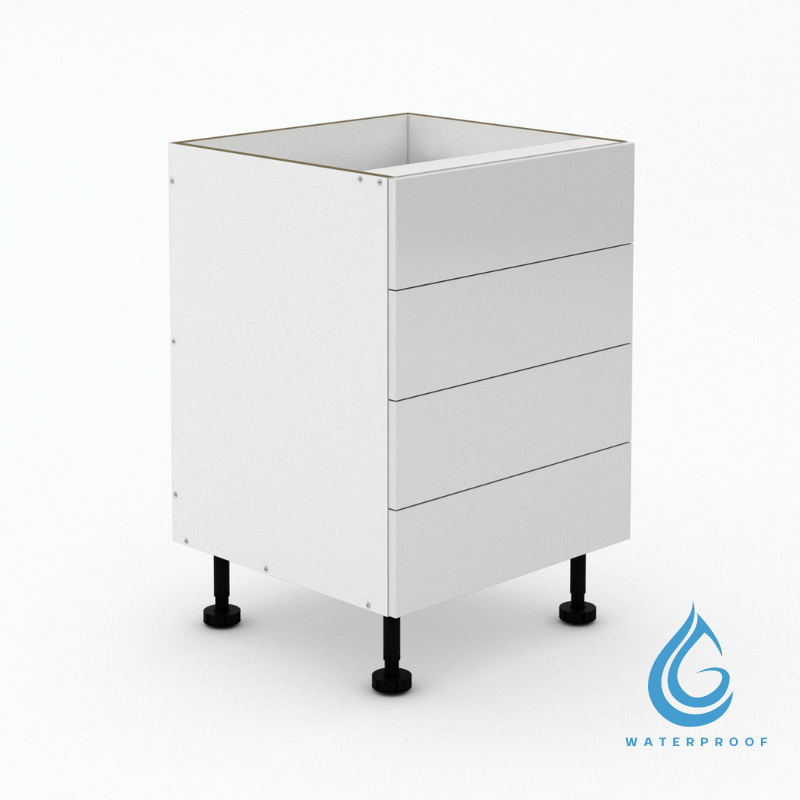 4 Equal Drawers - Poly - Outdoor Waterproof