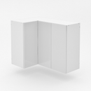 Top 3 Door Corner Cabinet - Shadowline