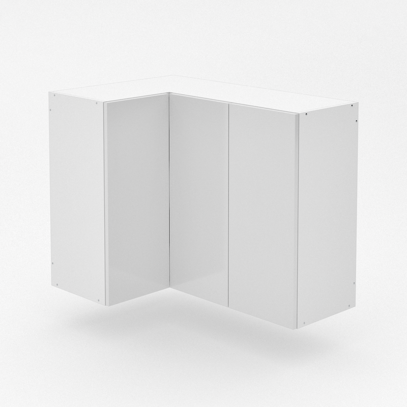 Top 3 Door Corner Cabinet - Shadowline