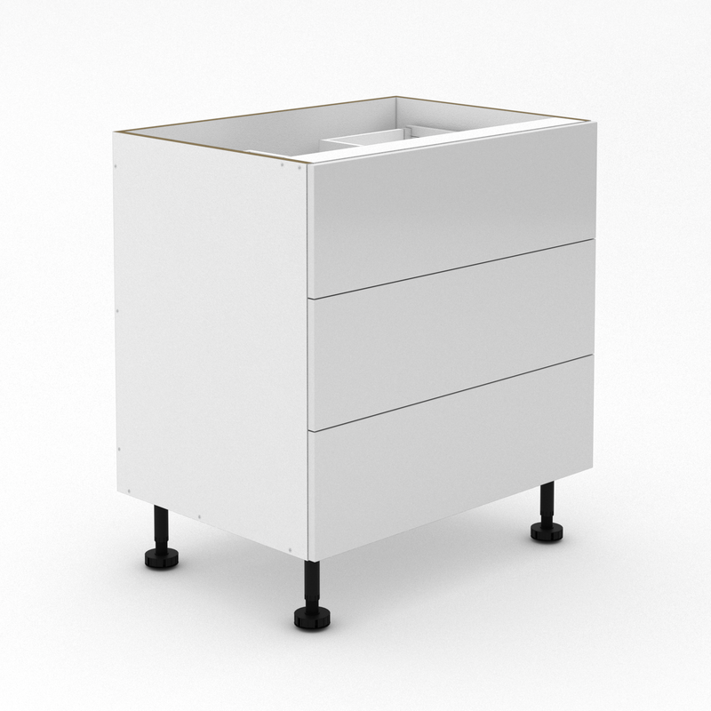 3 Drawer Sink Cabinet - Poly