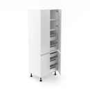 4 Door Pantry with Split with 5 Inner Drawer - Shadowline