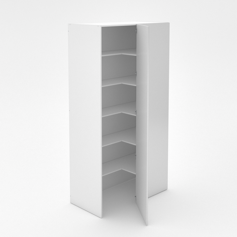 1 Door Blind Corner Pantry Walk in Poly