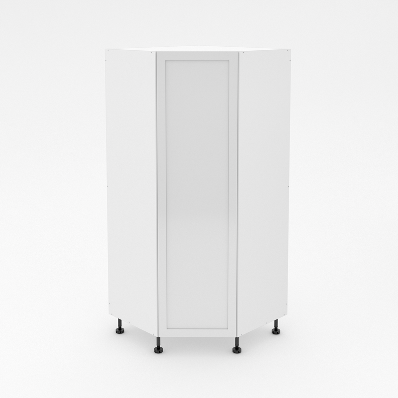 Angled Corner Pantry - Modular Shaker