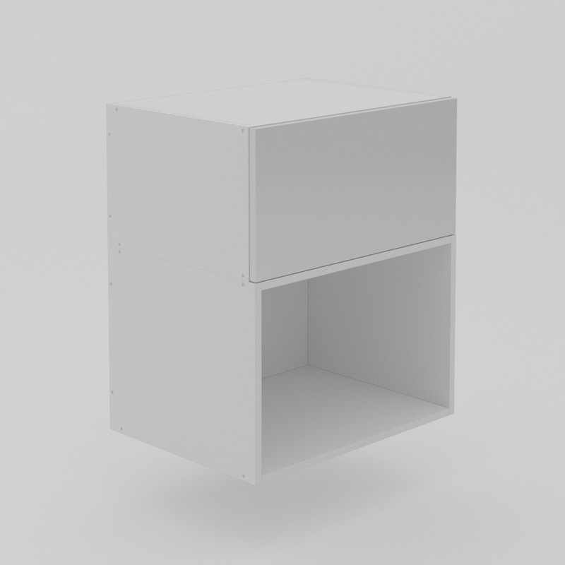 1 Door Microwave Top Cabinet ( Hinged ) - Shadowline