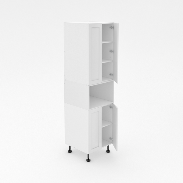 Pantry Tower - 2 Doors + Microwave + 2 Doors - Modular Shaker