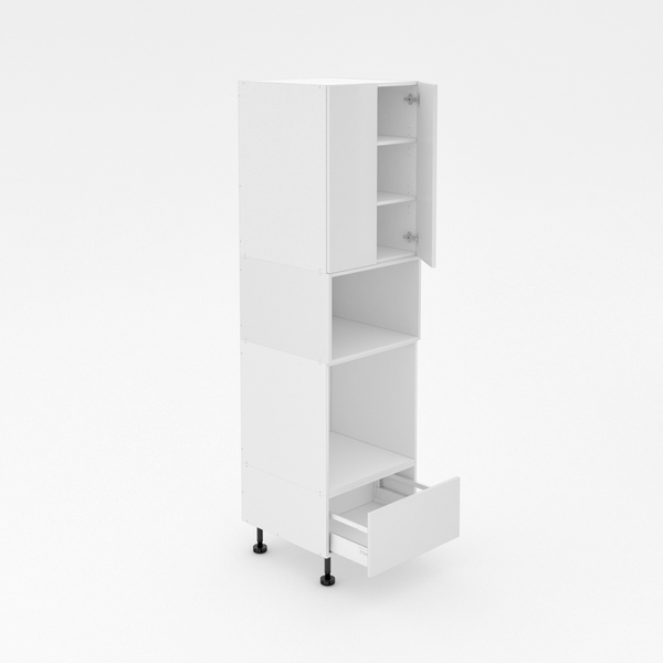 Pantry Tower - 1 Drawer + Oven + Microwave + 2 Doors - Modular Poly