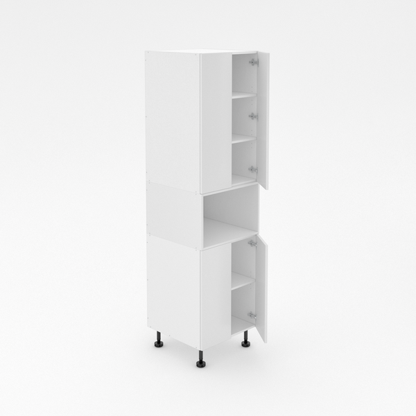 Pantry Tower - 2 Doors + Microwave + 2 Doors - Modular Poly