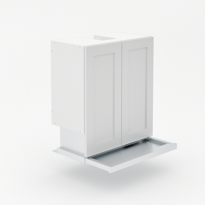 2 Door Slideout Raneghood with Duct Channel - Modular Shaker