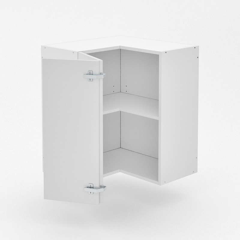 Top Bi Fold Top Corner Cabinet - Shaker